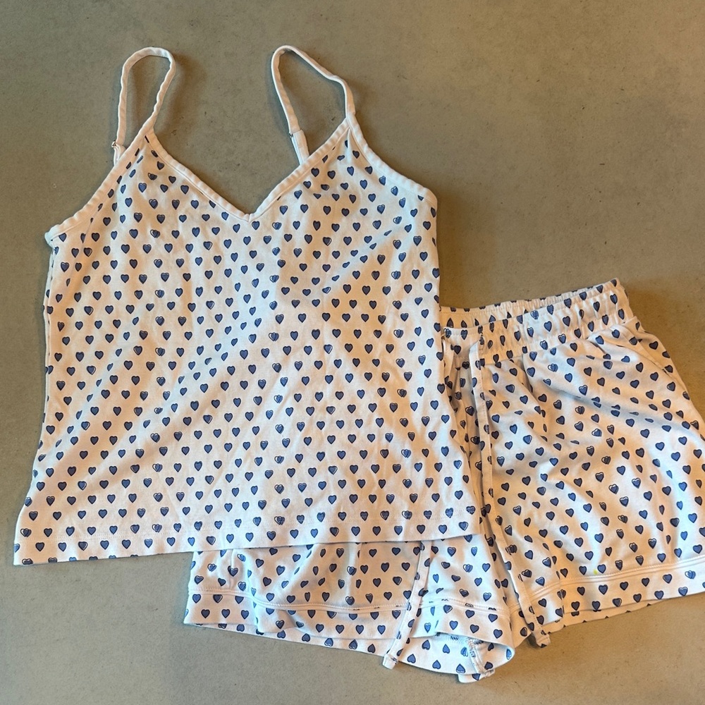 Roller Rabbit Blue Heart Cami Pajama Set